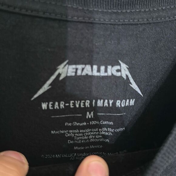Official Metallica Mens Black Short Sleeve 2024 M72 North American‎ Tour Tee - Picture 4 of 6